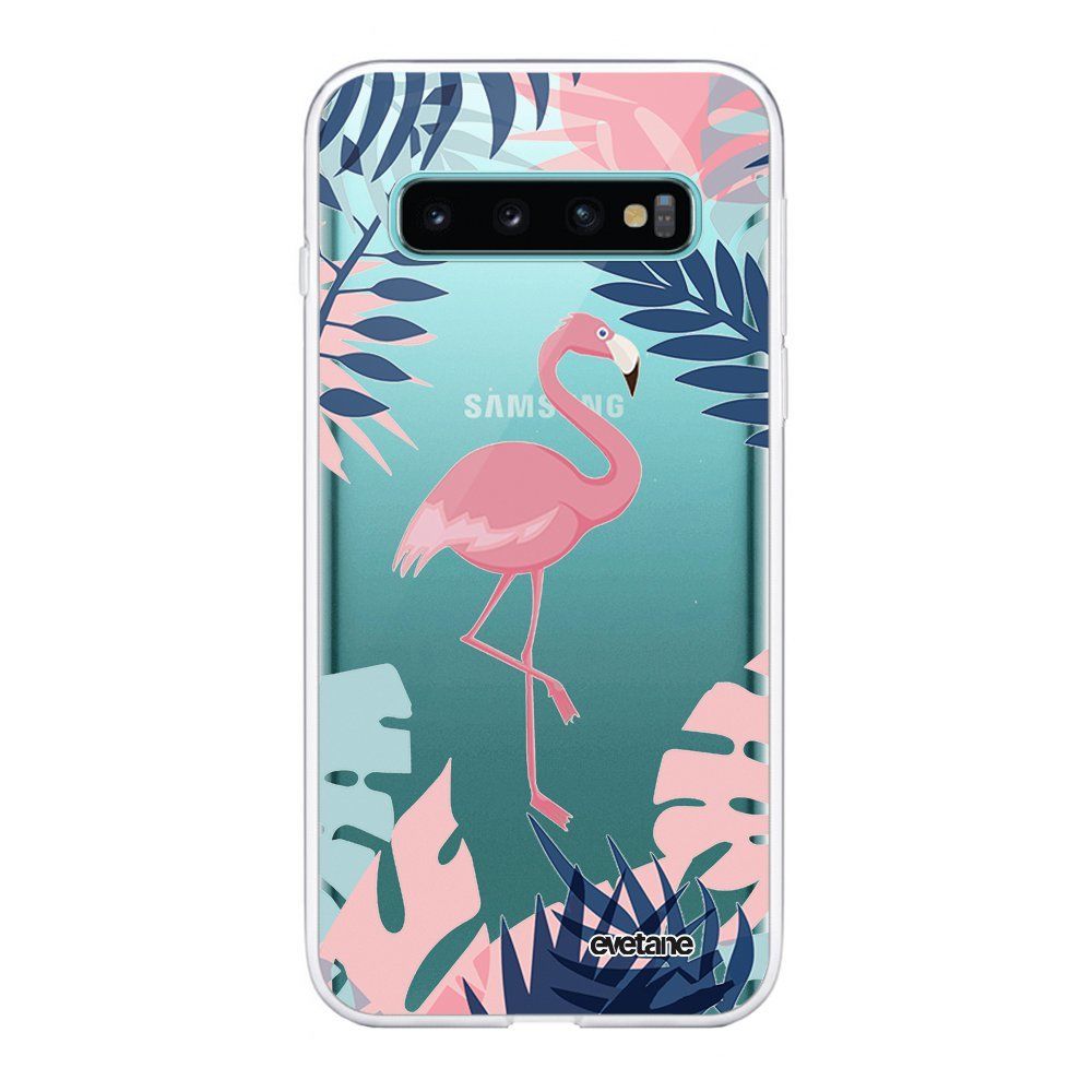 Evetane - Coque Samsung Galaxy S10 Plus 360 intégrale transparente Flamant Tropical Ecriture Tendance Design Evetane. - Coque, étui smartphone