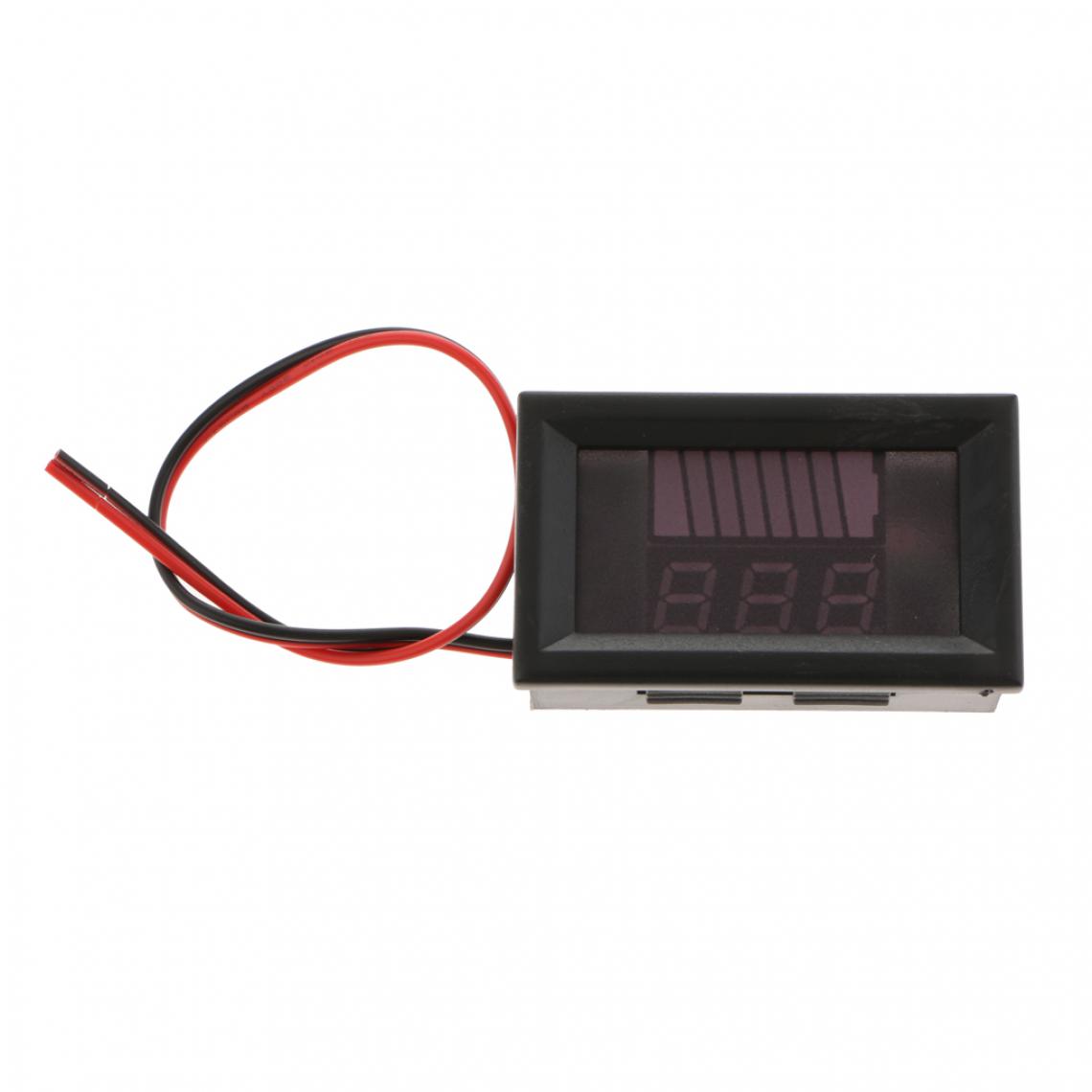 marque generique - Capacité de la batterie au plomb numérique led indicateur voltmeter5-15ma rouge 12v-60v - Détecteur connecté