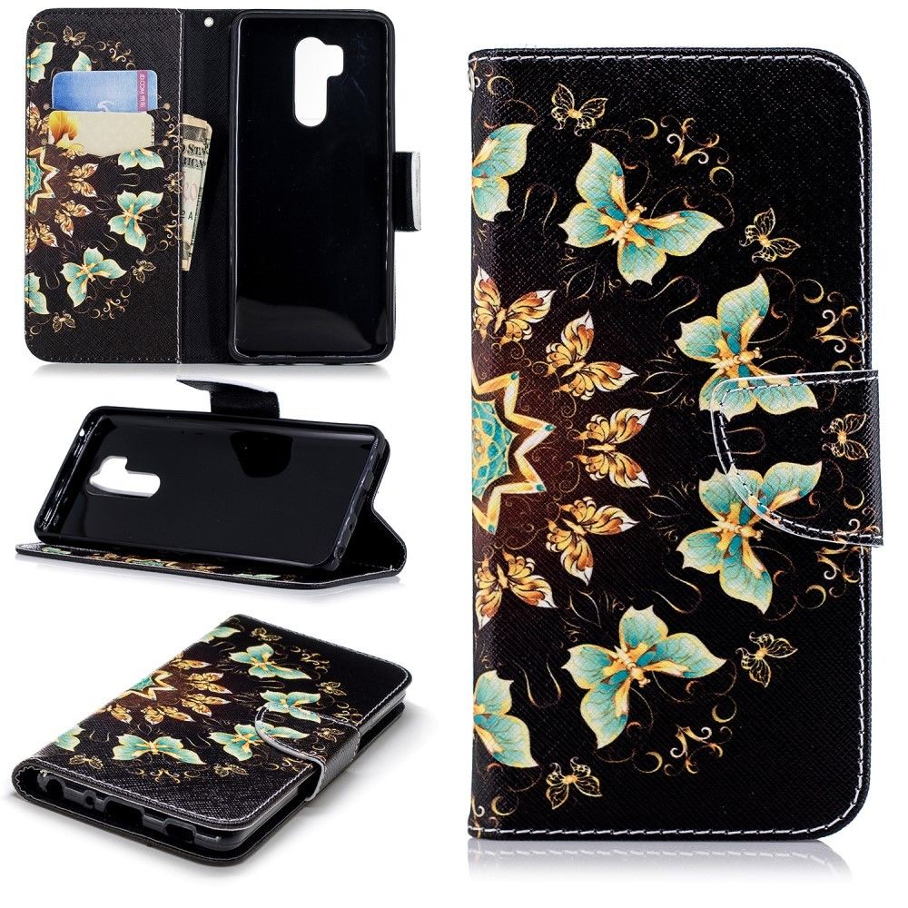 marque generique - Etui en PU papillons colorisées pour votre LG G7 ThinQ - Autres accessoires smartphone