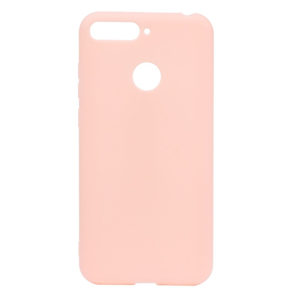 Wewoo - Coque Souple Pour Huawei Honor 7C Candy Color TPU Case Rose - Coque, étui smartphone