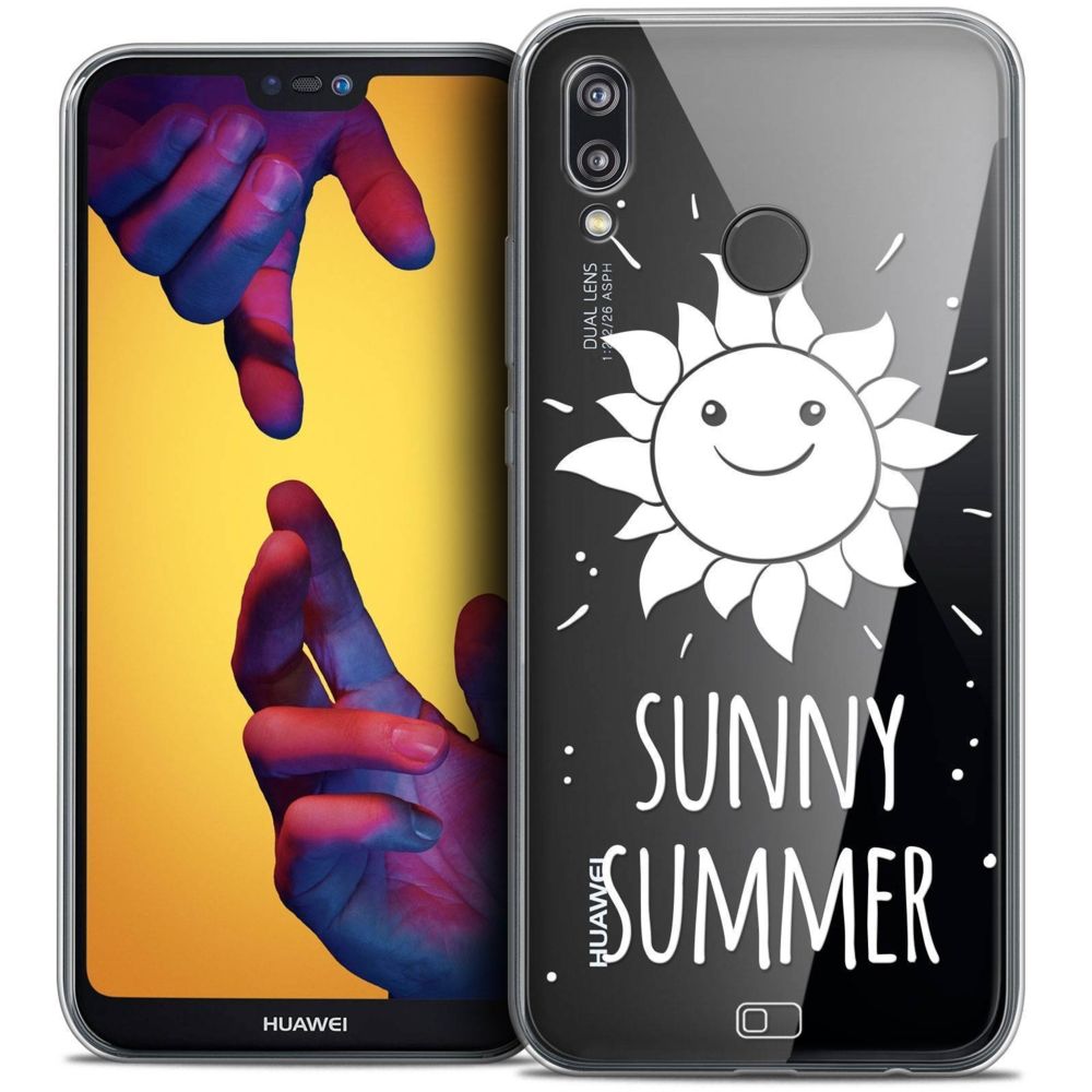 Caseink - Coque Housse Etui Huawei P20 LITE (5.84 ) [Crystal Gel HD Collection Summer Design Sunny Summer - Souple - Ultra Fin - Imprimé en France] - Coque, étui smartphone