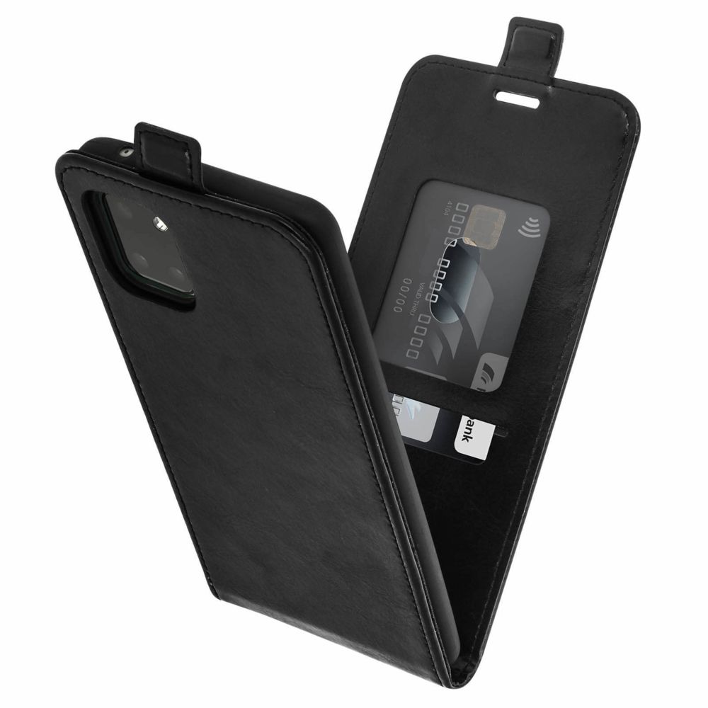 Avizar - Étui Galaxy Note 10 Lite Housse Clapet Vertical Protection Porte-carte Noir - Coque, étui smartphone
