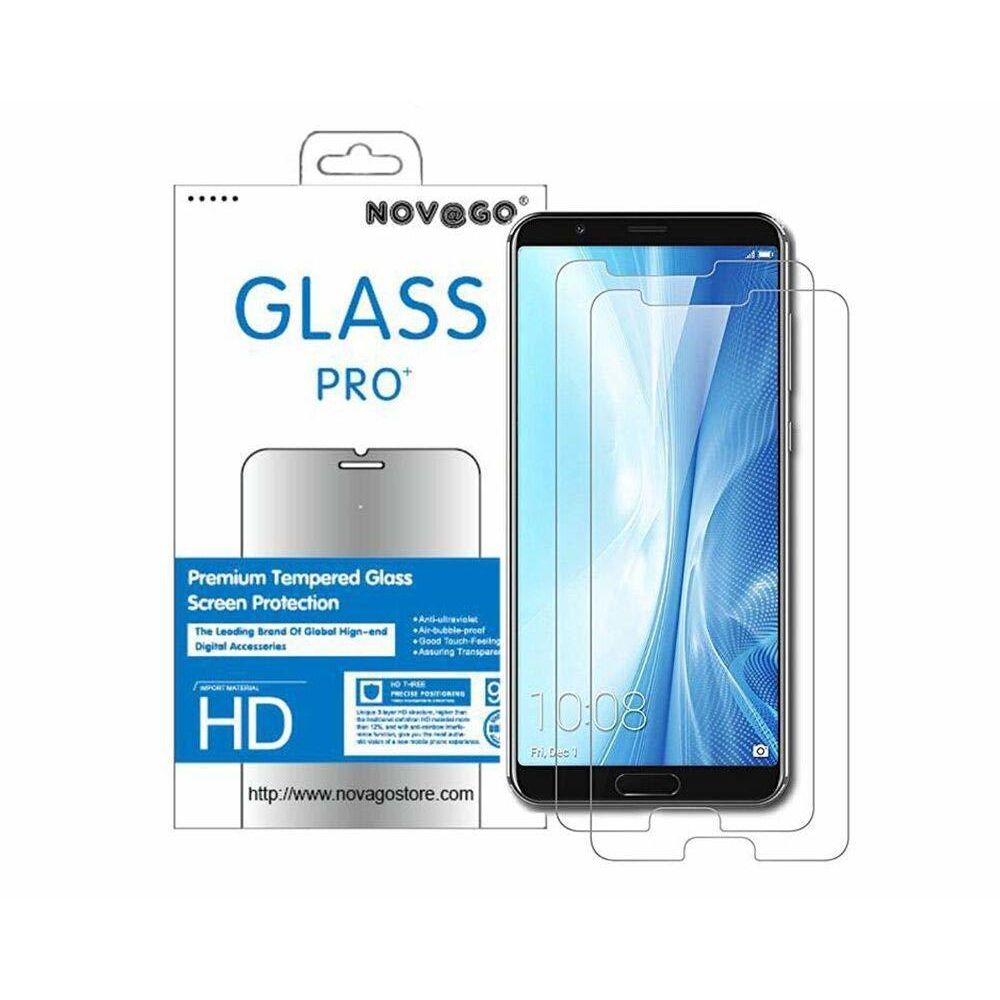 Novago - Huawei Honor View 10 - Pack de 2 Films en Verre trempé résistant - Protection écran smartphone