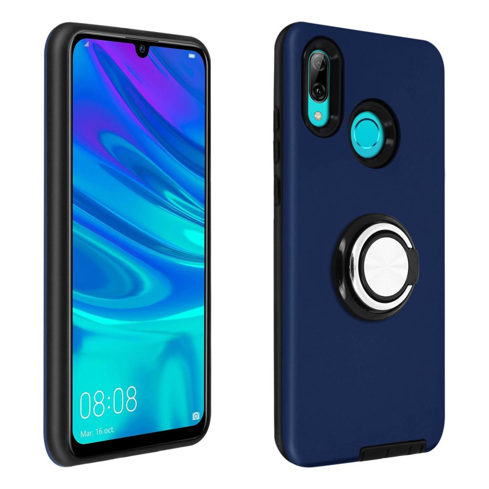 Avizar - Coque Huawei P Smart 2019/Honor 10 Lite Bague Maintien Support Vidéo Bleu Nuit - Coque, étui smartphone