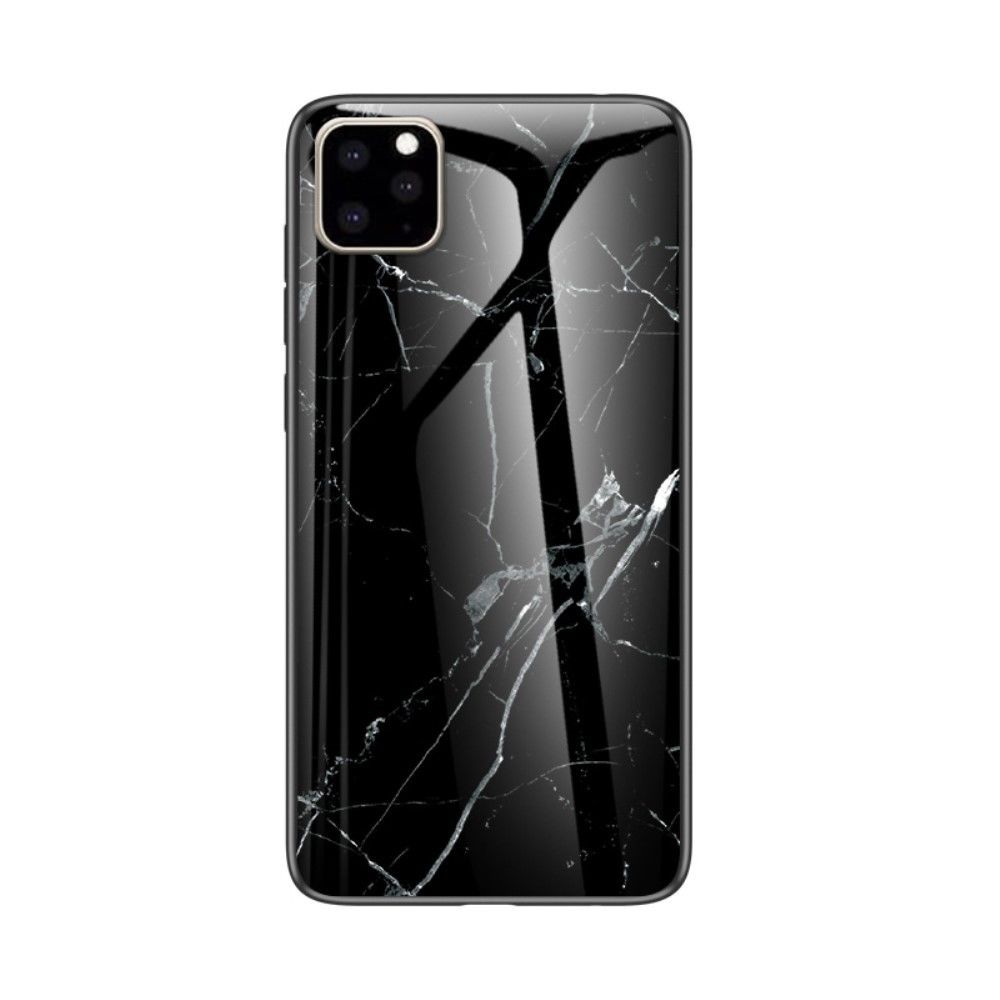 marque generique - Coque en TPU modèle de grain de marbre hybride noir pour votre Apple iPhone 11 Pro Max 6.5 pouces (2019) - Coque, étui smartphone