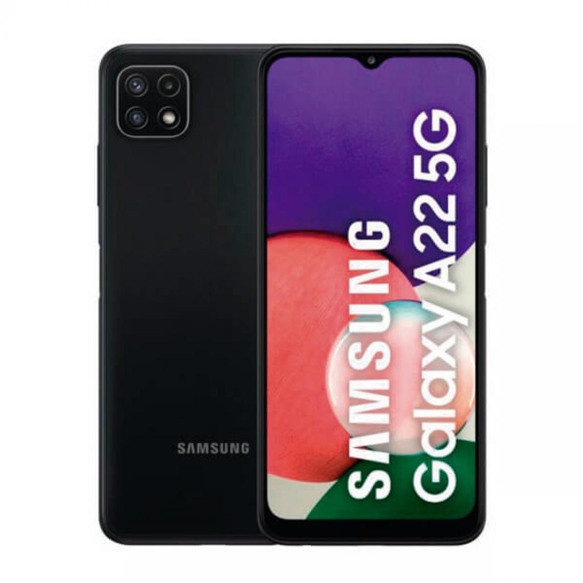 Samsung - Samsung Galaxy A22 5G 4Go/64Go Gris Double Sim SM-A226B - Smartphone Android