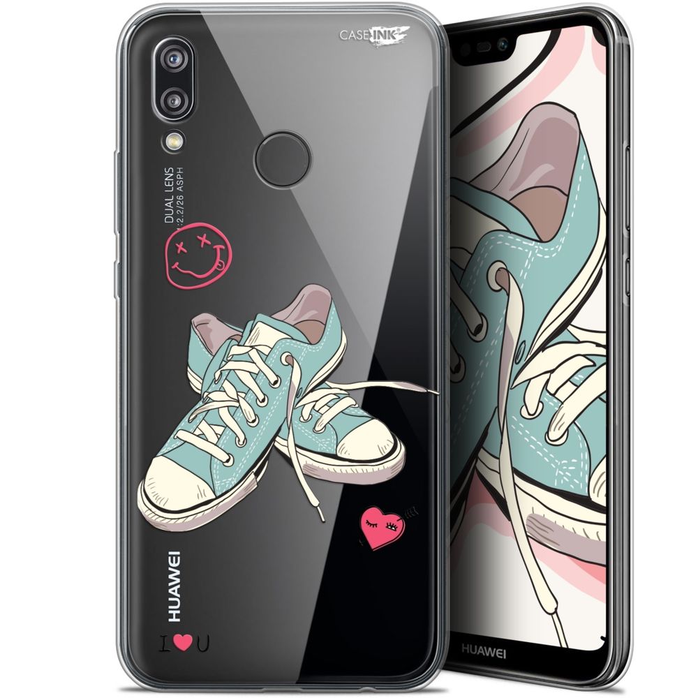 Caseink - Coque arrière Huawei P20 Lite (5.84 ) Gel HD [ Nouvelle Collection - Souple - Antichoc - Imprimé en France] Mes Sneakers d'Amour - Coque, étui smartphone