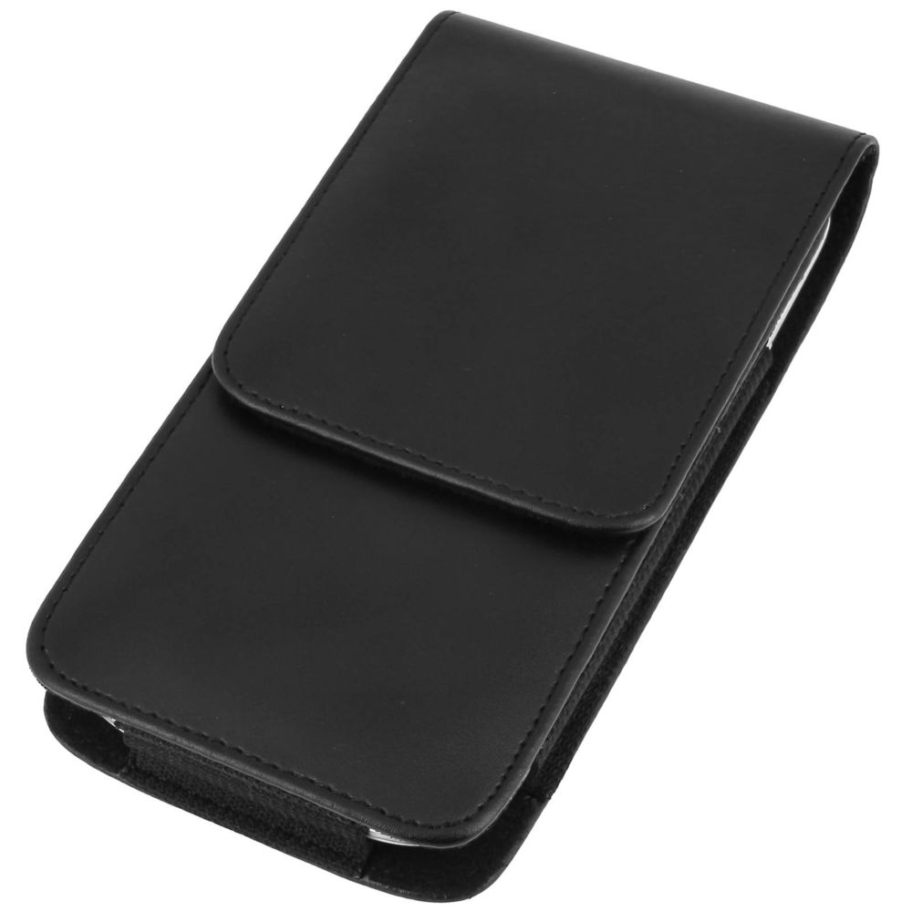 Avizar - Housse universelle ceinture vertical cuir - noir - Coque, étui smartphone