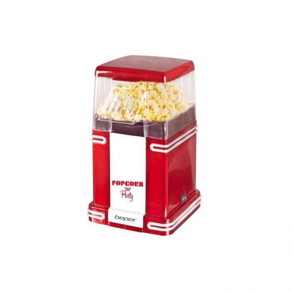 Beper - BEPER 90.590Y Machine a popcorn vintage - Rouge - Cuisson festive