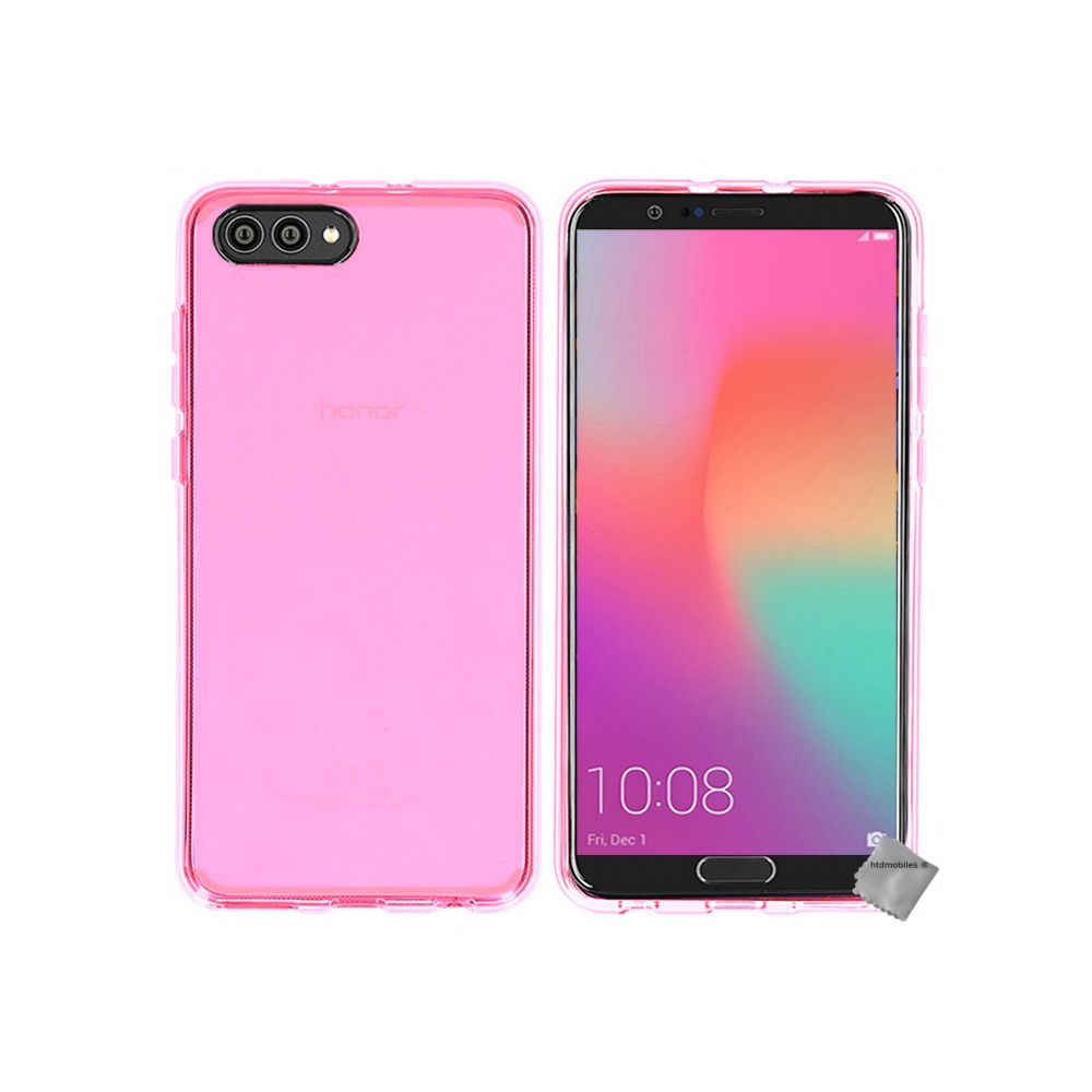 Htdmobiles - Housse etui coque pochette silicone gel fine pour Huawei Honor View 10 + verre trempe - ROSE - Autres accessoires smartphone