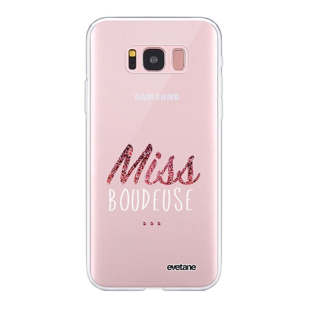 Evetane - Coque Samsung Galaxy S8 souple transparente Miss Boudeuse Motif Ecriture Tendance Evetane. - Coque, étui smartphone