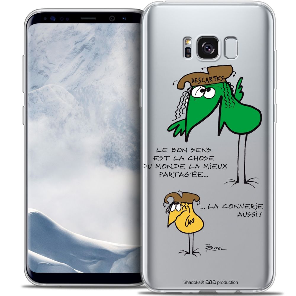 Caseink - Coque Housse Etui Samsung Galaxy S8+/ Plus (G955) [Crystal Gel HD Collection Les Shadoks ? Design Le Partage - Souple - Ultra Fin - Imprimé en France] - Coque, étui smartphone