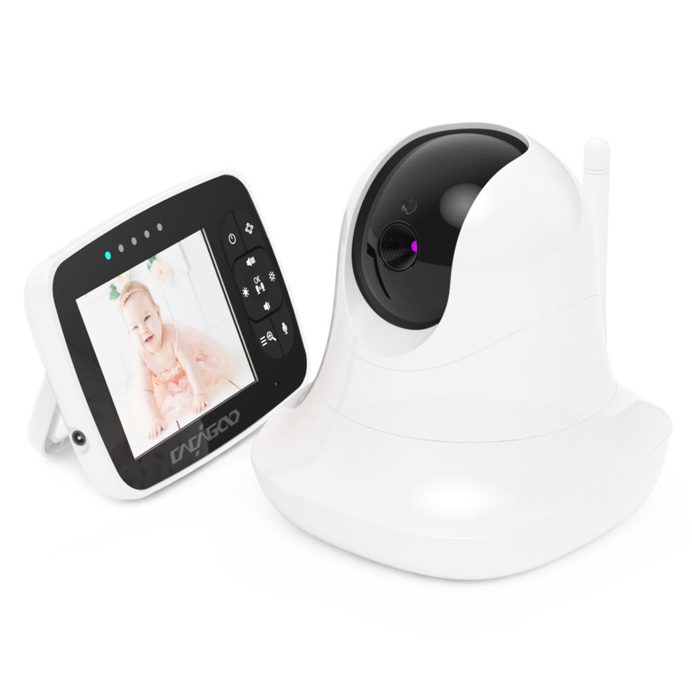 Generic - Moniteur bébé vidéo CACAGOO avec appareil photo numérique, Moniteur vidéo numérique sans fil de 2,4 GHz avec moniteur de températu - Caméra de surveillance connectée