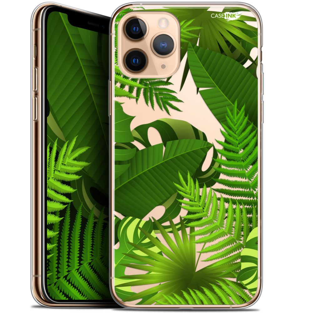Caseink - Coque arrière Apple iPhone 11 Pro (5.8 ) Gel HD [ Nouvelle Collection - Souple - Antichoc - Imprimé en France] Plantes des Tropiques - Coque, étui smartphone