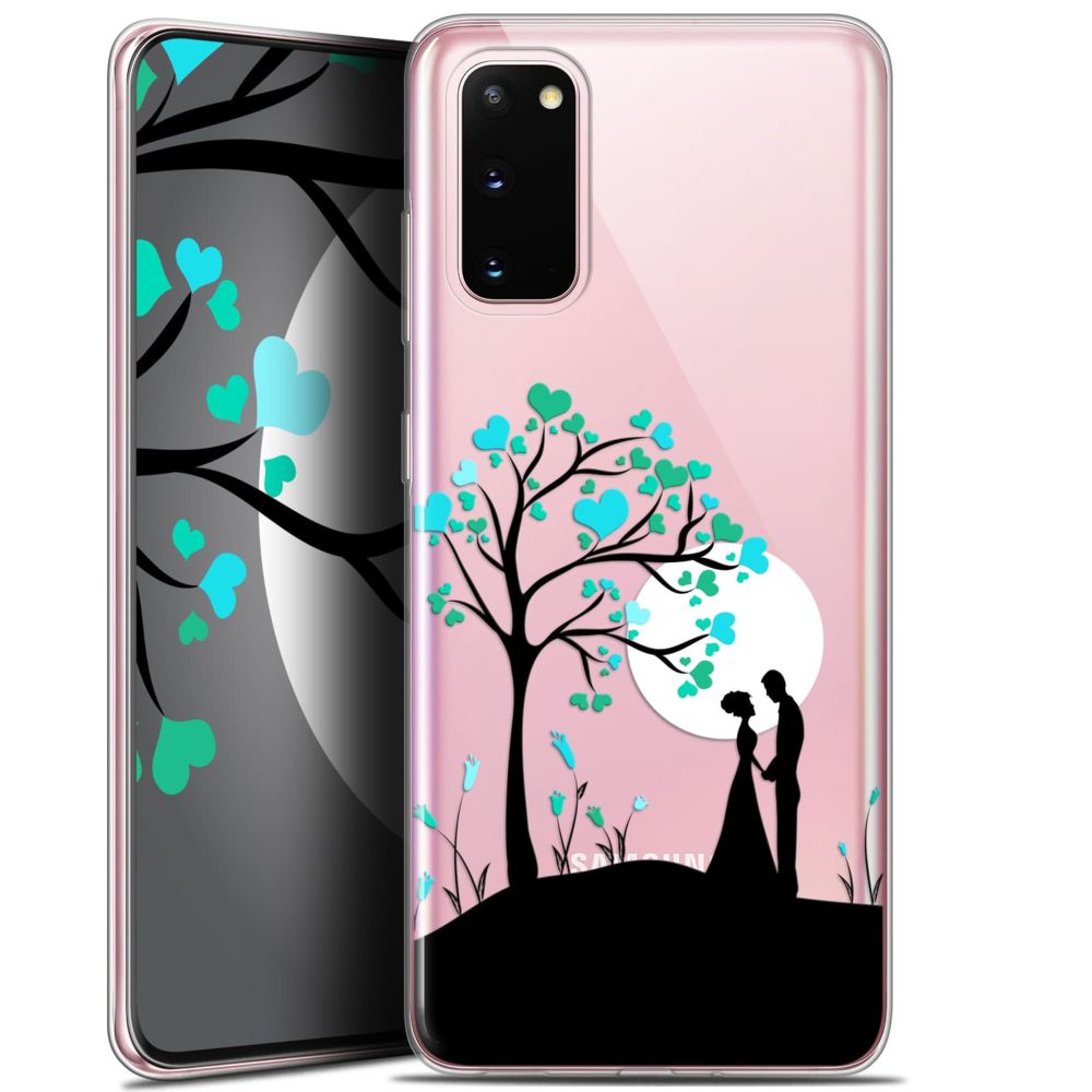 Caseink - Coque Pour Samsung Galaxy S20 (6.2 ) [Gel HD Collection Love Saint Valentin Design Sous l'arbre - Souple - Ultra Fin - Imprimé en France] - Coque, étui smartphone