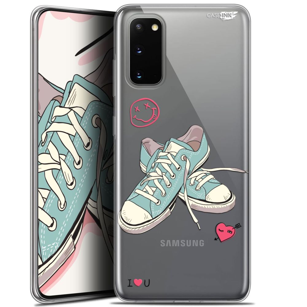 Caseink - Coque arrière Samsung Galaxy S20 (6.2 ) Gel HD [ Nouvelle Collection - Souple - Antichoc - Imprimé en France] Mes Sneakers d'Amour - Coque, étui smartphone