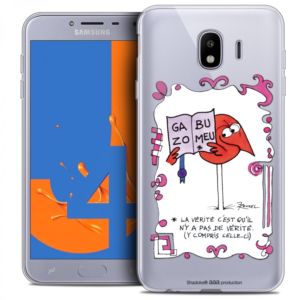 Caseink - Coque Housse Etui Samsung Galaxy J4 2018 J400 (5.5 ) [Crystal Gel HD Collection Les Shadoks ? Design La Vérité - Souple - Ultra Fin - Imprimé en France] - Coque, étui smartphone