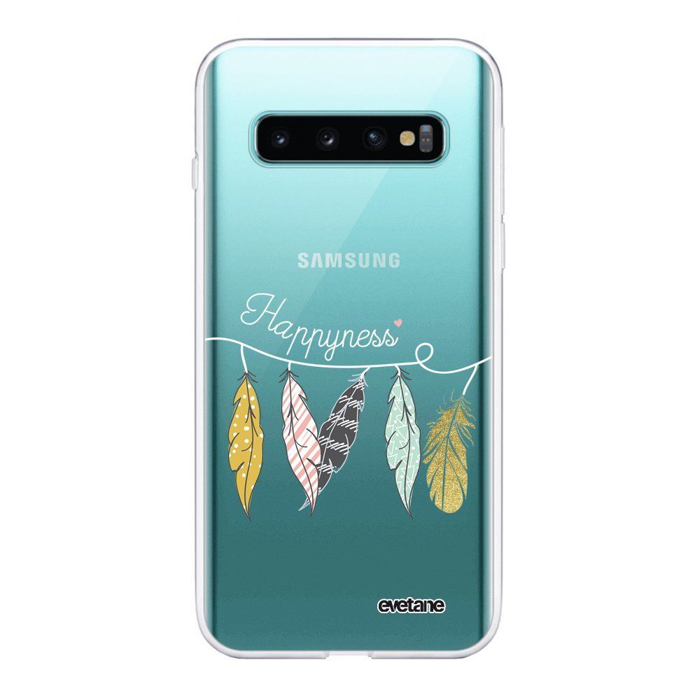 Evetane - Coque Samsung Galaxy S10 360 intégrale transparente Happyness Ecriture Tendance Design Evetane. - Coque, étui smartphone