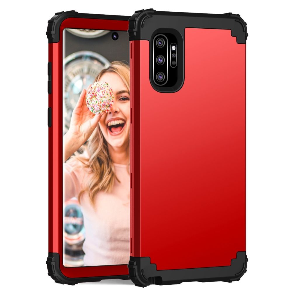 Wewoo - Housse Étui Coque de protection anti-goutte en trois pièces PC + Silicone pour Galaxy Note10 + rouge - Coque, étui smartphone