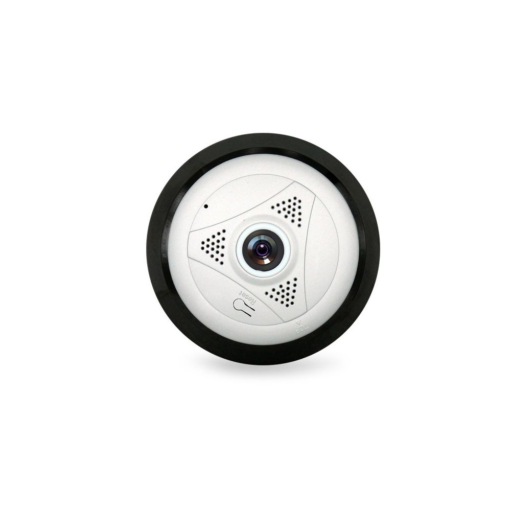 Wewoo - Caméra de surveillance blanc pour carte TF, de téléphones mobiles contrôle 360 degrés HD panoramique réseau avec fente - Caméra de surveillance connectée