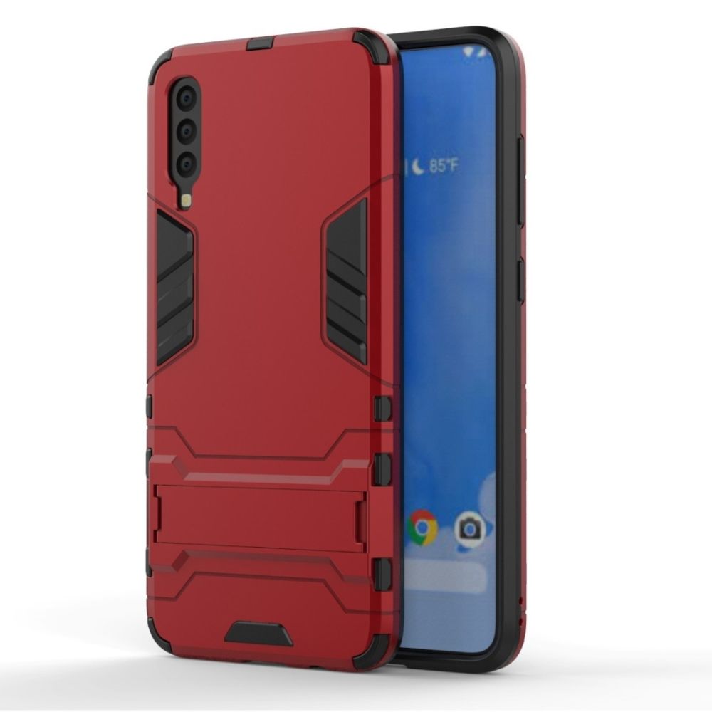 Wewoo - Coque Renforcée antichoc PC + TPU pour Samsung Galaxy A70 avec support rouge - Coque, étui smartphone