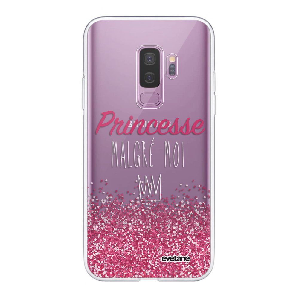 Evetane - Coque Samsung Galaxy S9 Plus souple transparente Princesse Malgré Moi Motif Ecriture Tendance Evetane. - Coque, étui smartphone