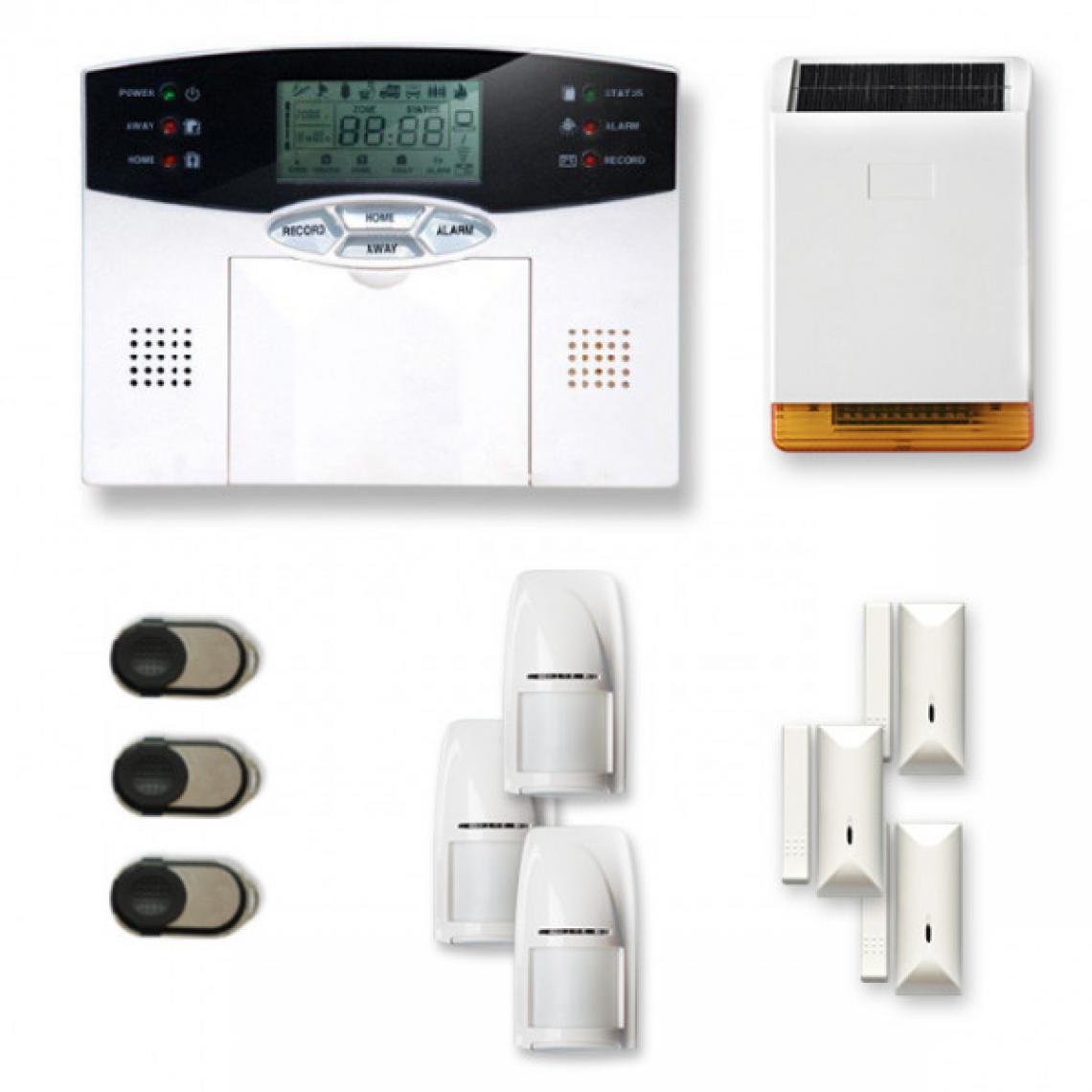 Tike Securite - Alarme maison sans fil MN17 Compatible Box internet - Alarme connectée