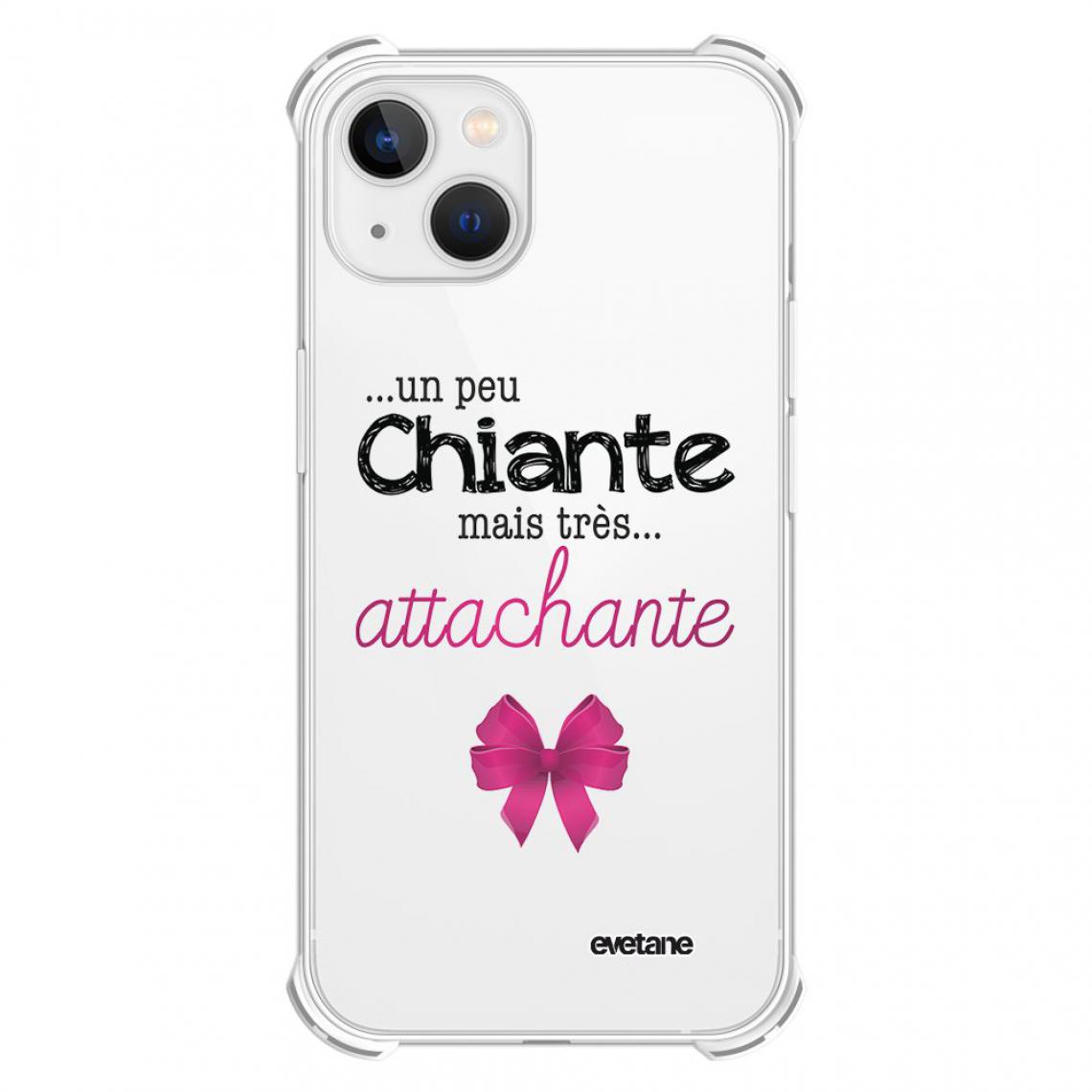 Evetane - Coque iPhone 13 Mini silicone anti-choc souple angles renforcés transparente - Coque, étui smartphone