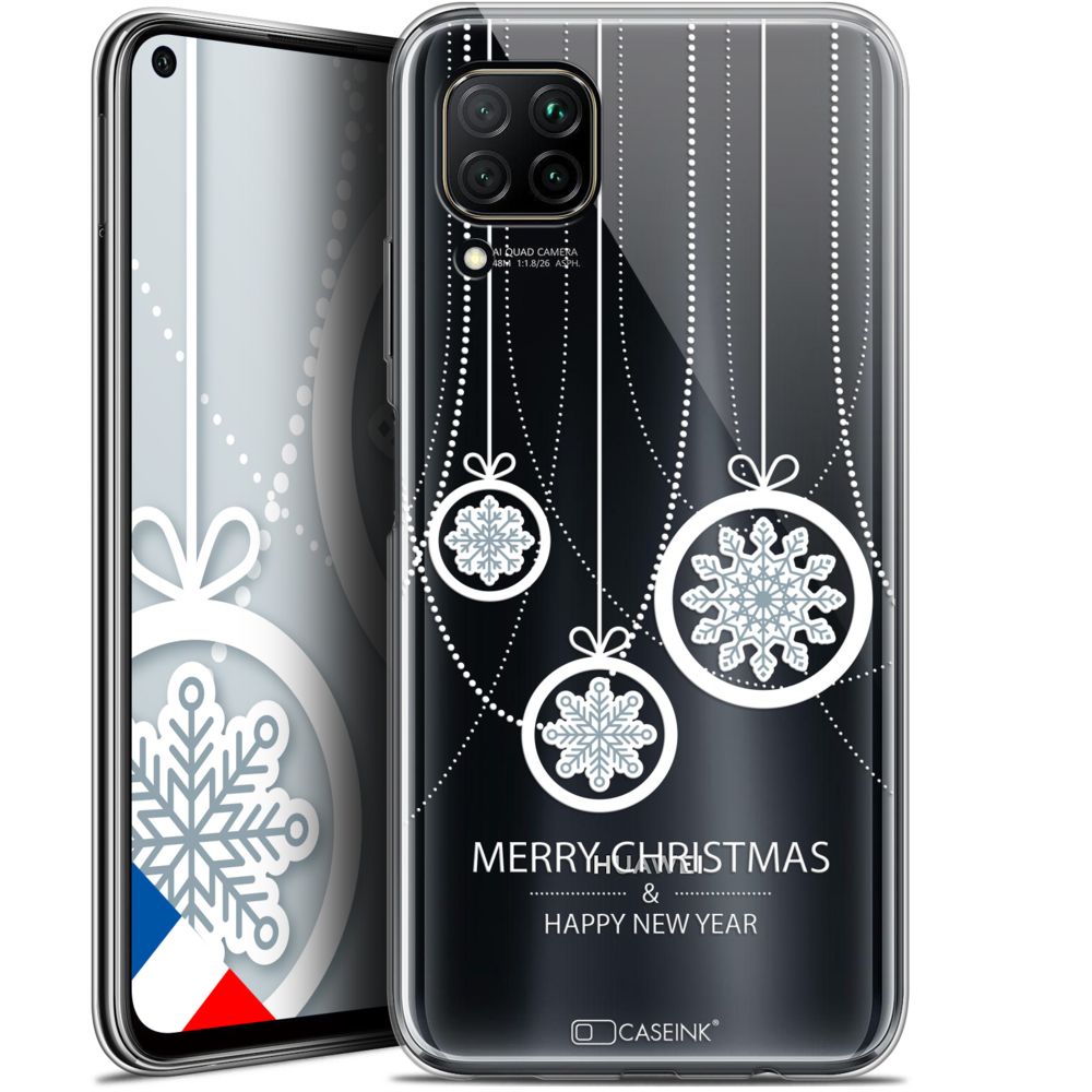 Caseink - Coque Pour Huawei P40 Lite (6.4 ) [Gel HD Collection Noël 2017 Design Christmas Balls - Souple - Ultra Fin - Imprimé en France] - Coque, étui smartphone