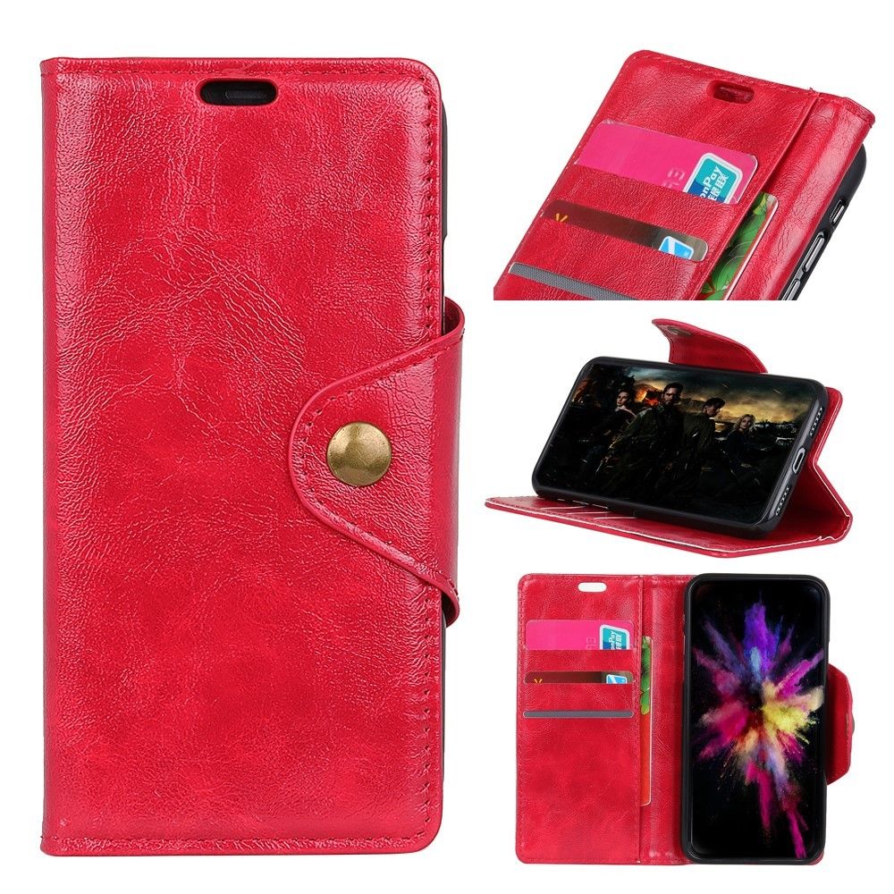 marque generique - Etui en PU  rouge - pour Wiko Lenny 5 - Autres accessoires smartphone