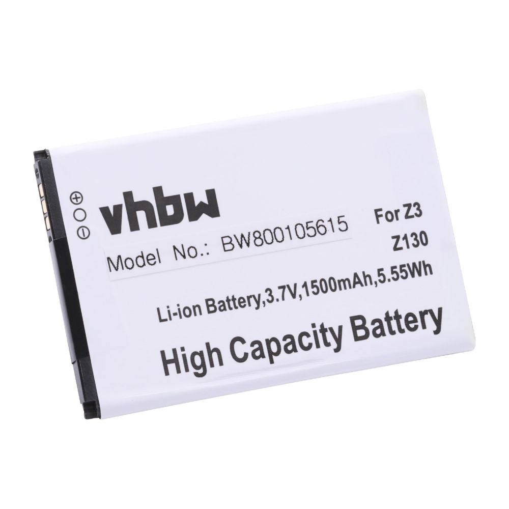 Vhbw - vhbw Batterie 1500mAh (3.7V) pour téléphone portable Acer Liquid Z3, Dual Sim, Liquid Z130, Duo remplace AP32 (1ICP4/40/72), KT.0010K.005, VK365072AR. - Batterie téléphone