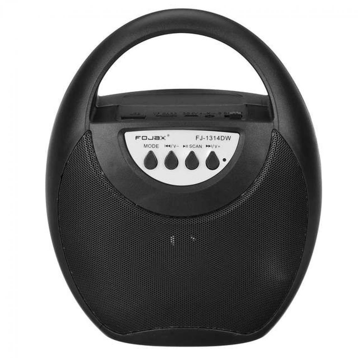 Universal - Portable Bluetooth 5.0 Microphone extérieur Audio Haut-parleur sans fil Lumière LED Subwoofer Enregistrement USB AUX FM Fonction Rechargeable | Haut-parleur Portable (Noir) - Hauts-parleurs