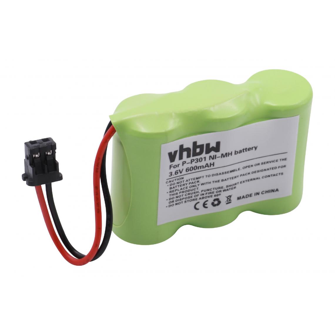 Vhbw - vhbw Batterie compatible avec Uniden XC330, XC340, XC345, XC3510, XC3514, XC3515, XC3530 téléphone fixe sans fil (600mAh, 3,6V, NiMH) - Batterie téléphone