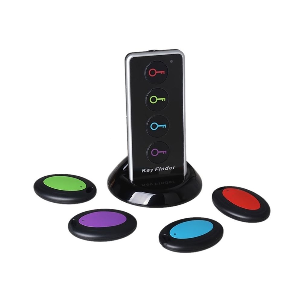 Wewoo - Key Finder Localisateur de Clé sans fil à distance intelligent avec lampe de poche LED, 1 émetteur RF et 4 récepteurs - Alarme connectée