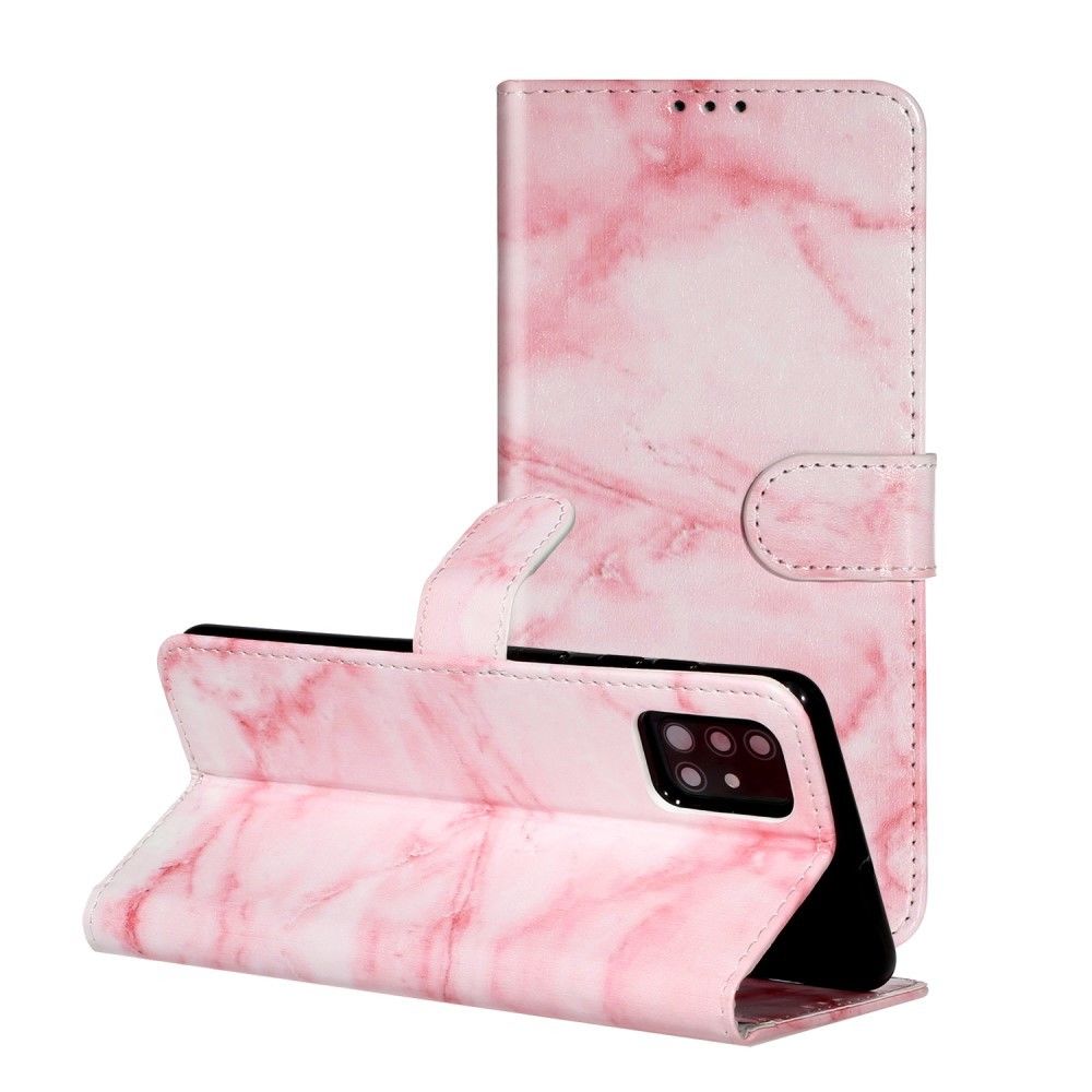 Generic - Etui en PU impression de motifs avec support marbre rose pour Samsung Galaxy A71 - Coque, étui smartphone