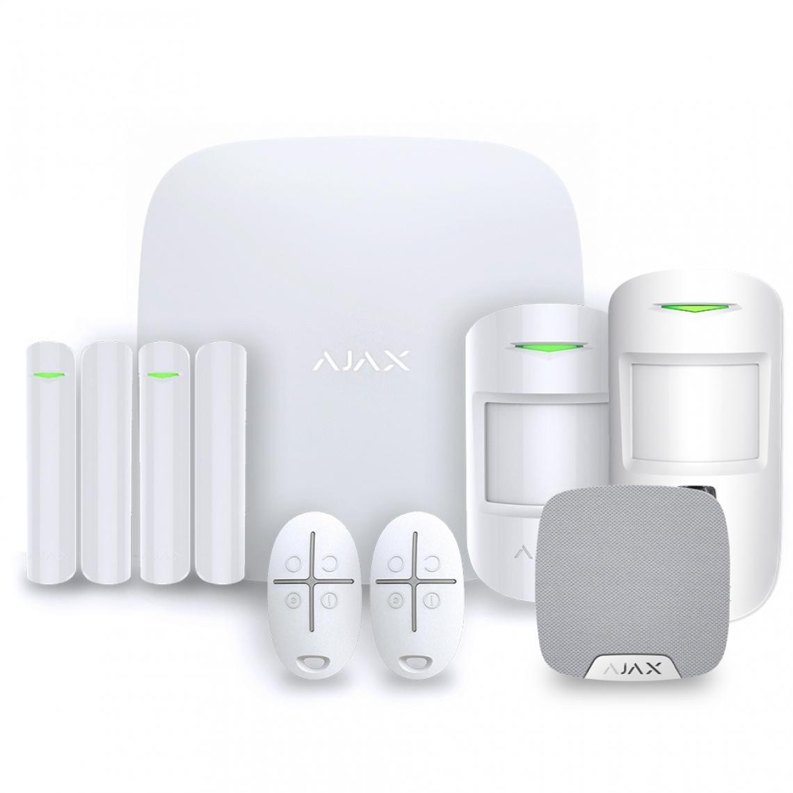 Ajax Systems - AJAX HUB 2 PLUS KIT 2W - Alarme connectée
