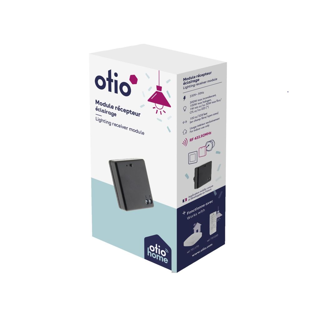 Otio - Module récepteur encastrable pour éclairage connecté - Box domotique et passerelle