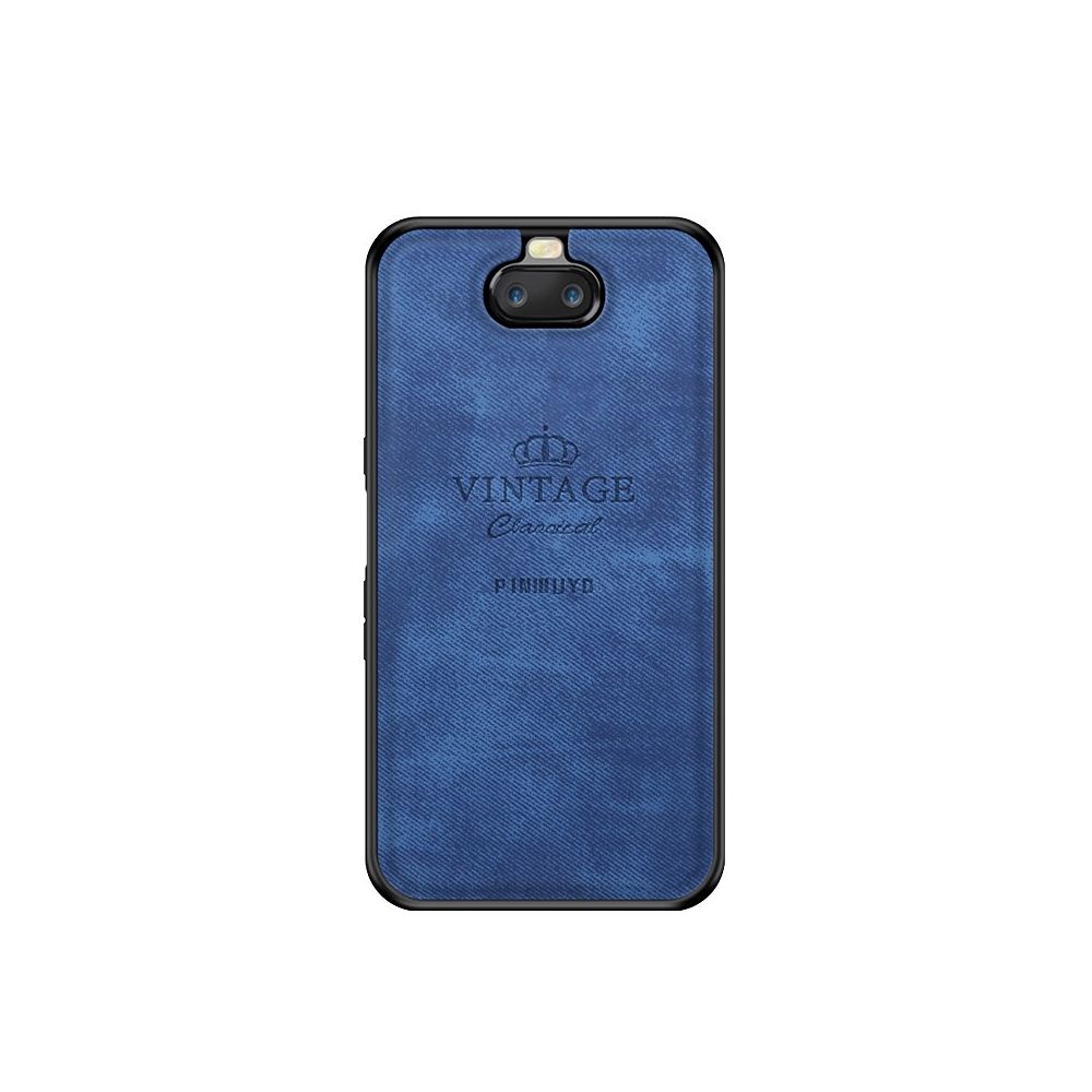 Wewoo - Coque Renforcée TPU + tissu PU + housse de protection en coton antichoc étanche pour Sony Xperia 10 / Xperia XA3 bleu - Coque, étui smartphone