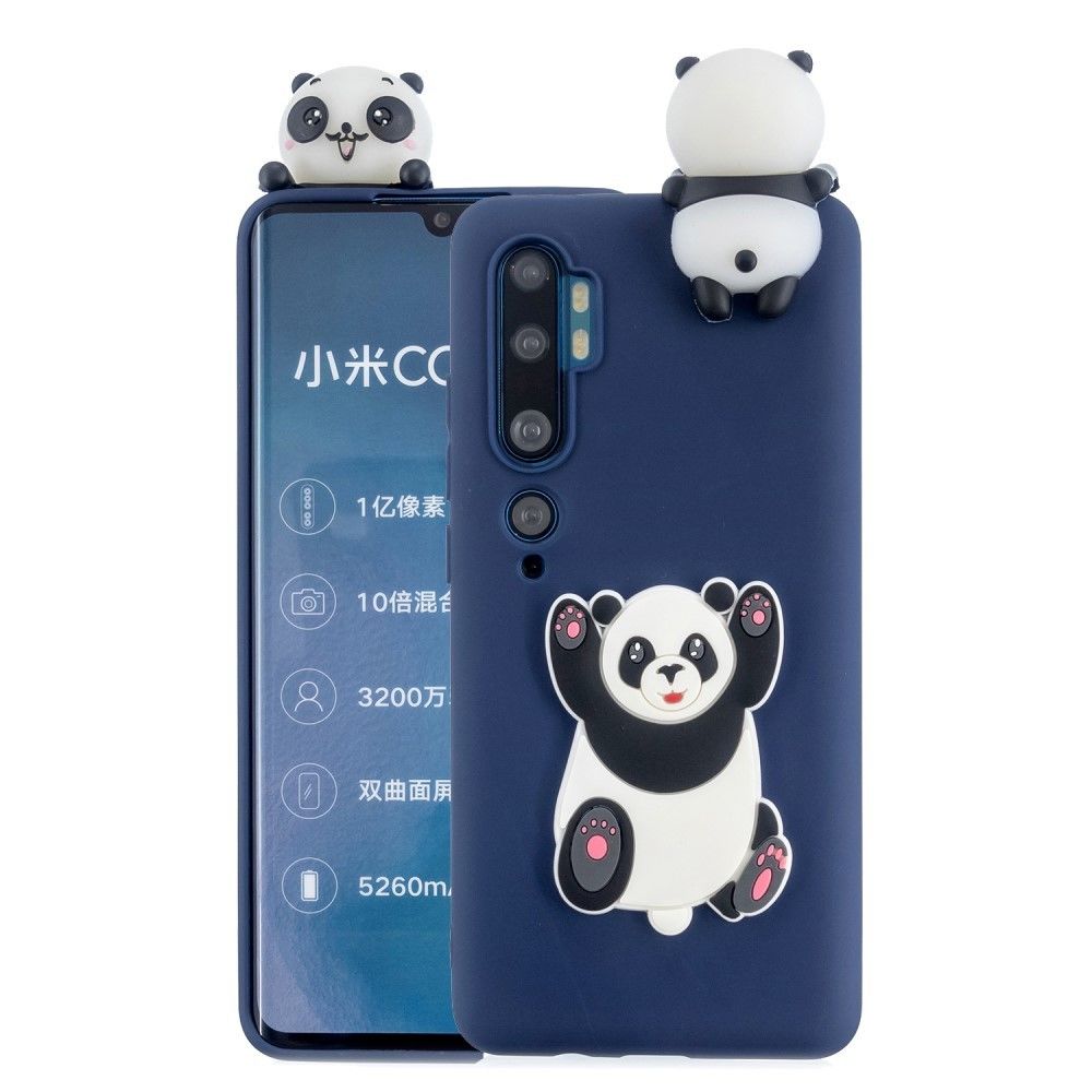 marque generique - Coque en TPU Décor de poupée animale 3D grand panda pour votre Xiaomi Mi Note 10 - Coque, étui smartphone