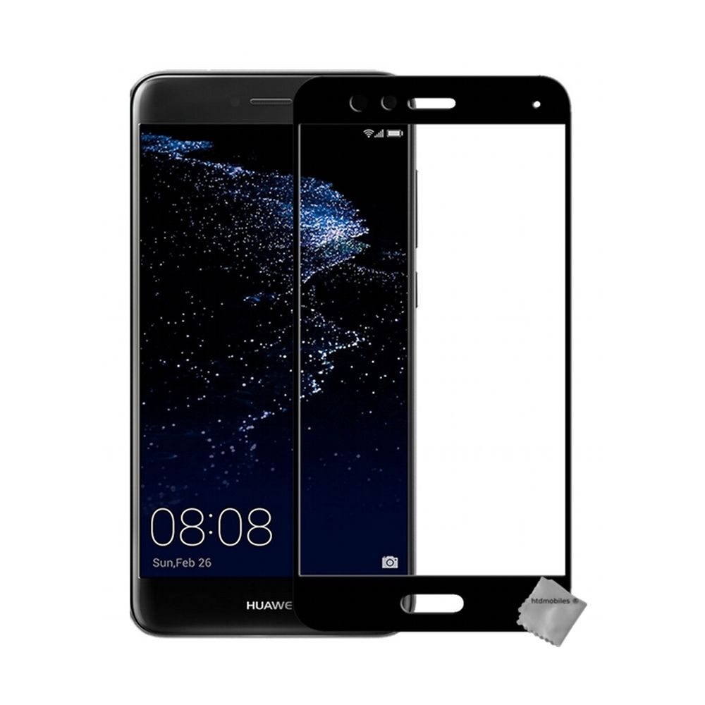 Htdmobiles - Film de protection vitre verre trempe incurve integral Huawei P10 Lite - NOIR - Protection écran smartphone
