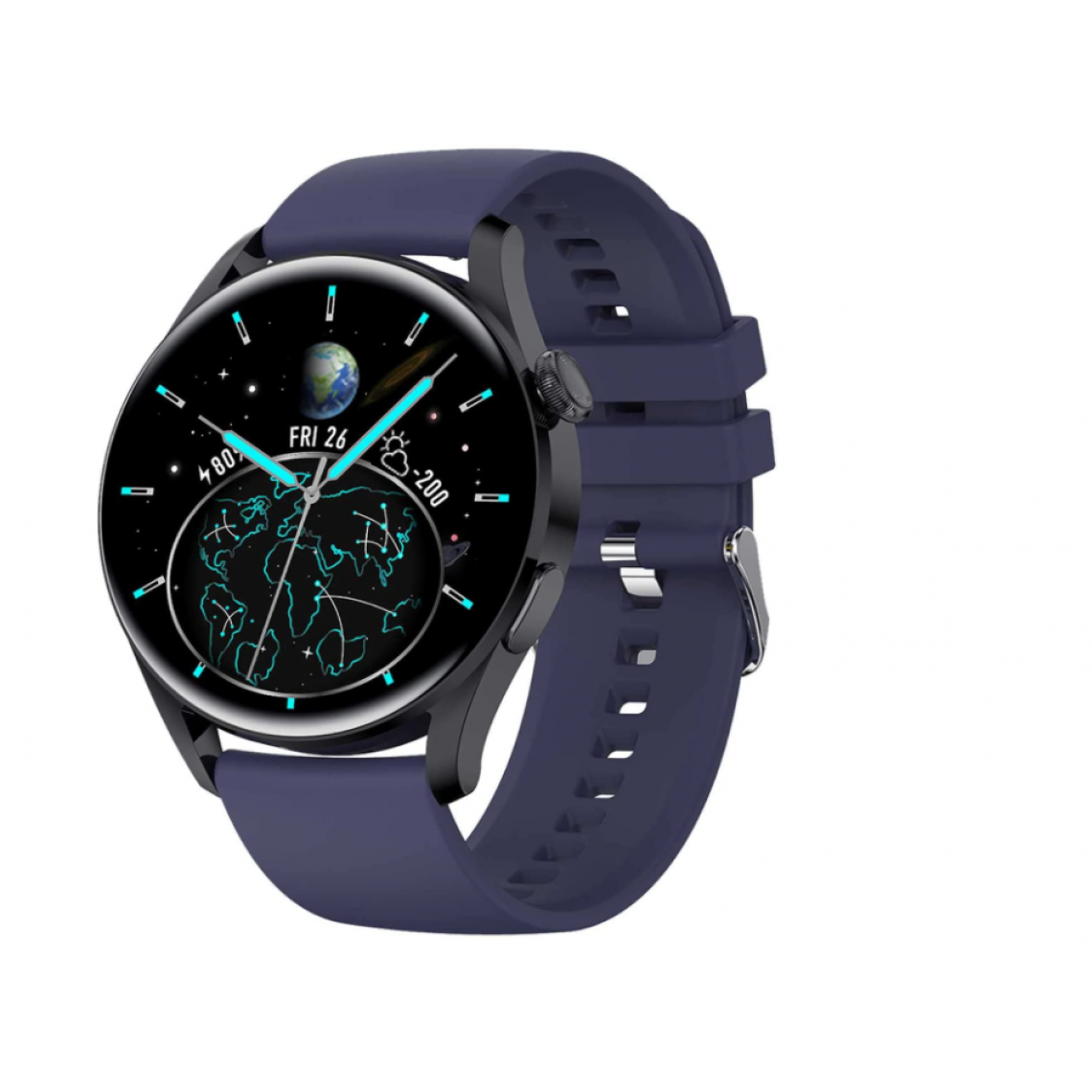 Chronotech Montres - Chronus Smart Watch with Call Function, Fitness Activity Tracker with Information Reminder, Heart Rate, Sleep Monitoring, IP67 Waterproof Smart Watch (Blue) - Montre connectée