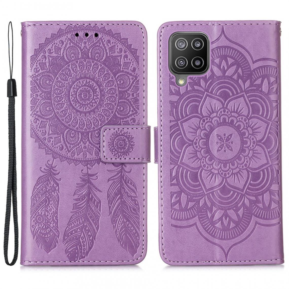 Other - Etui en PU Motif d'impression Dream Catcher avec support violet pour votre Samsung Galaxy A22 4G (EU Version) - Coque, étui smartphone