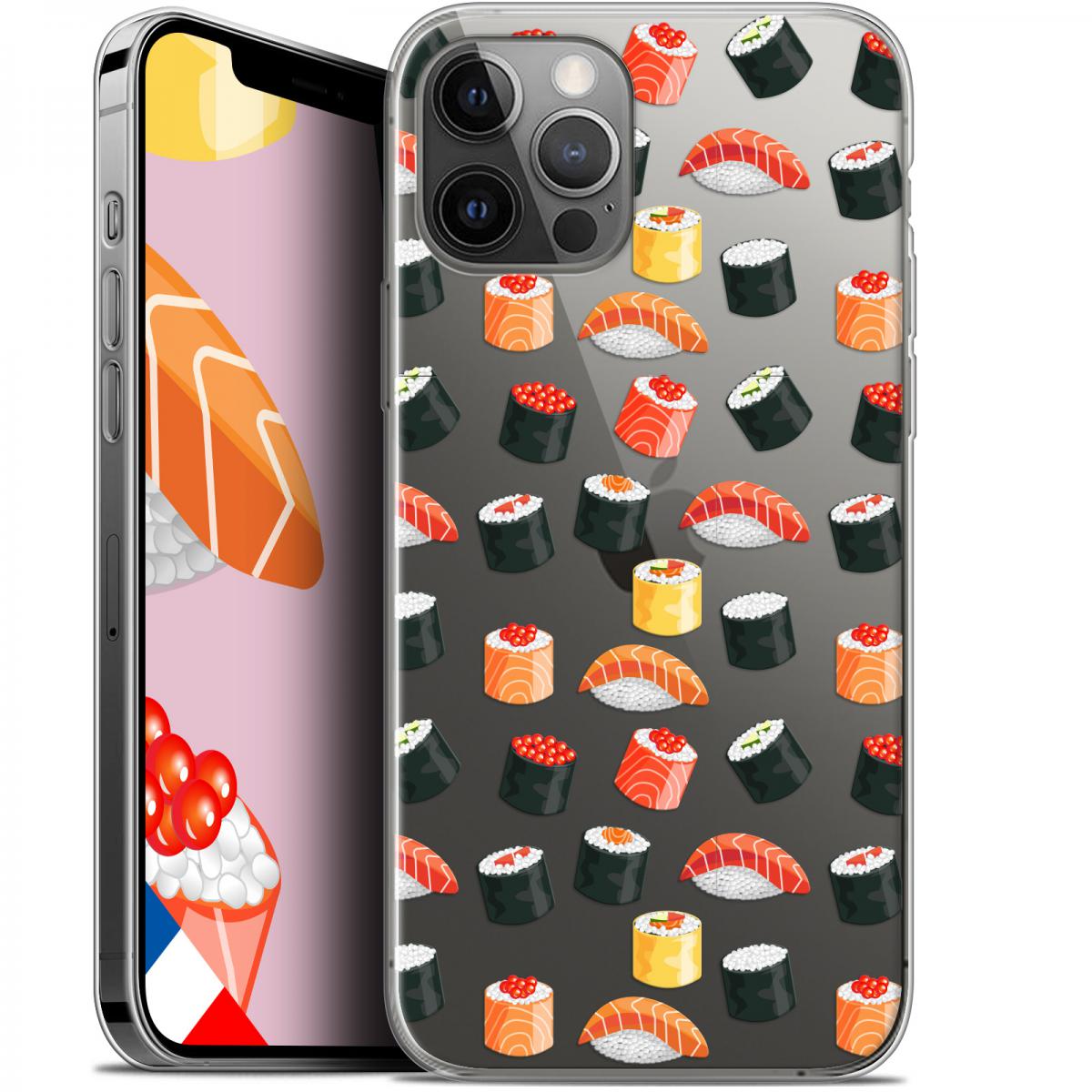 Caseink - Coque Pour Apple iPhone 12 / 12 Pro (6.1 ) [Gel HD Collection Foodie Design Sushi - Souple - Ultra Fin - Imprimé en France] - Coque, étui smartphone