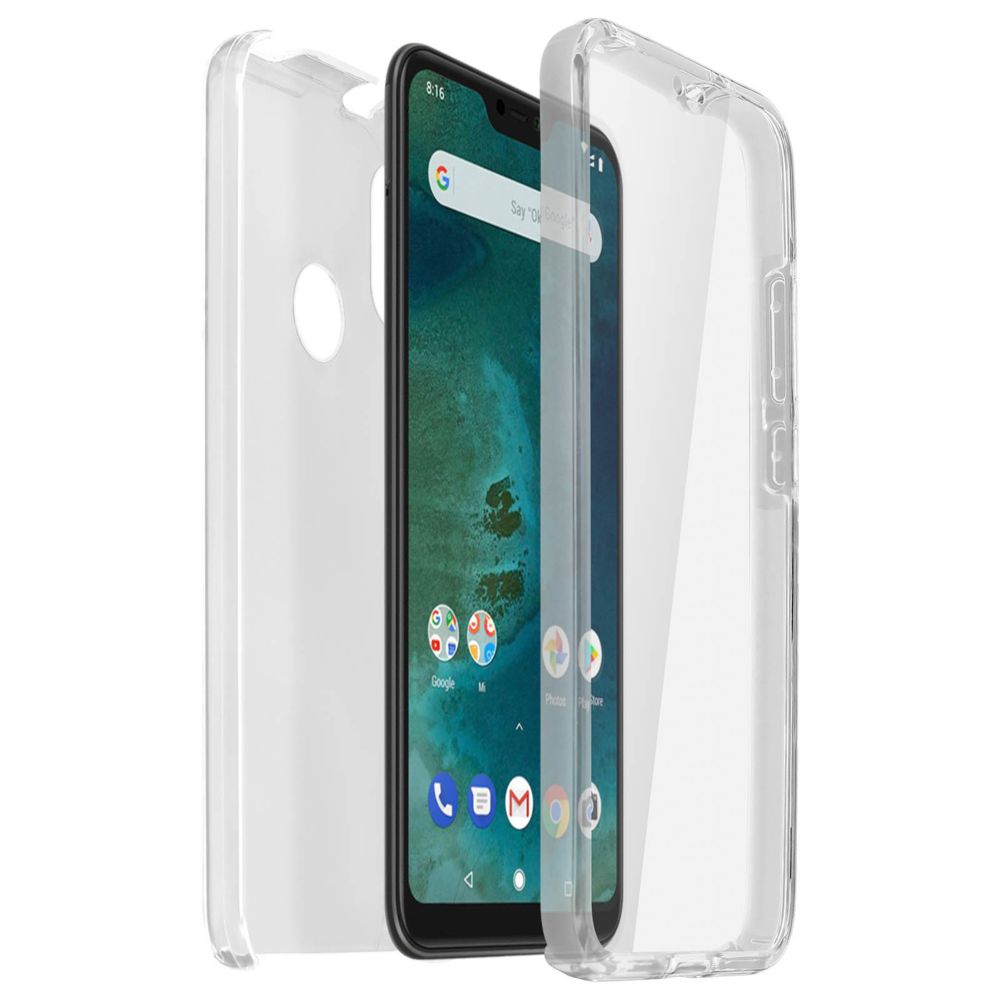 Avizar - Coque Xiaomi Mi A2 Lite Protection Silicone + Arrière Polycarbonate transparent - Coque, étui smartphone