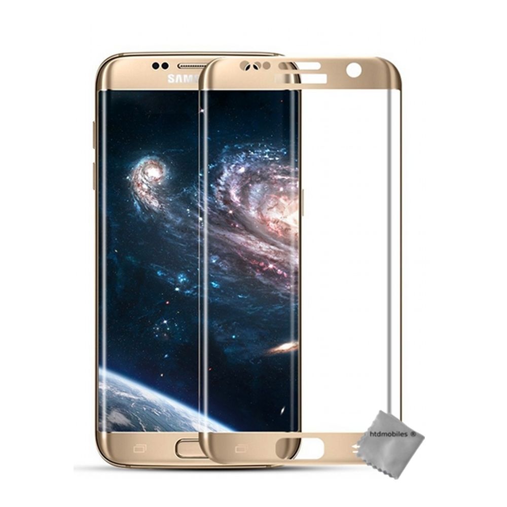 Htdmobiles - Film protection verre trempe incurve integral Samsung G935 Galaxy S7 Edge - OR - Protection écran smartphone