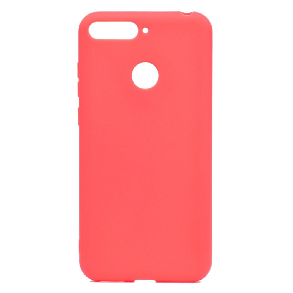 Wewoo - Coque Souple Pour Huawei Honor 7C Candy Color TPU Case Rouge - Coque, étui smartphone
