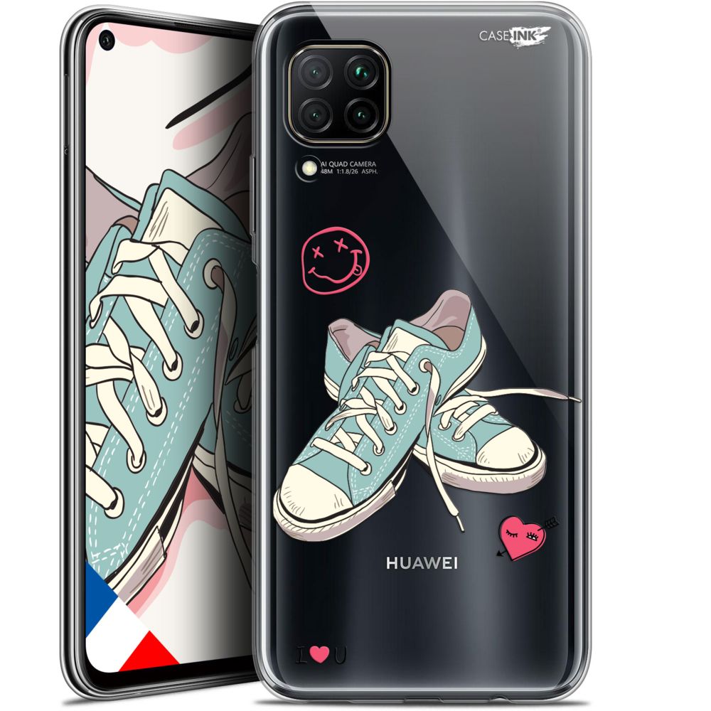 Caseink - Coque arrière Huawei P40 Lite (6.4 ) Gel HD [ Nouvelle Collection - Souple - Antichoc - Imprimé en France] Mes Sneakers d'Amour - Coque, étui smartphone
