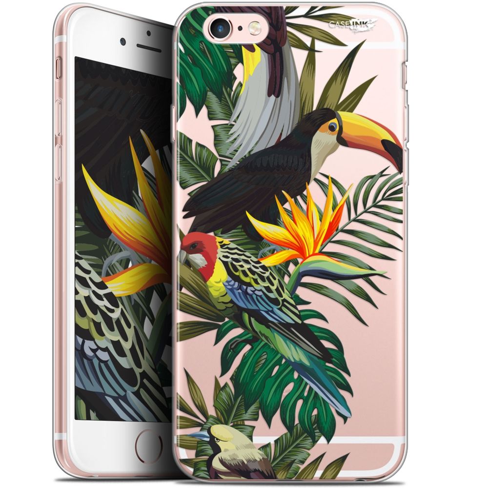 Caseink - Coque arrière Apple iPhone 6/6s (4.7 ) Gel HD [ Nouvelle Collection - Souple - Antichoc - Imprimé en France] Toucan Tropical - Coque, étui smartphone