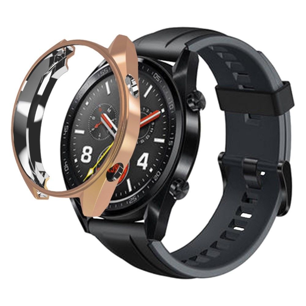marque generique - Coque en TPU or rose pour votre Huawei Watch GT - Accessoires bracelet connecté