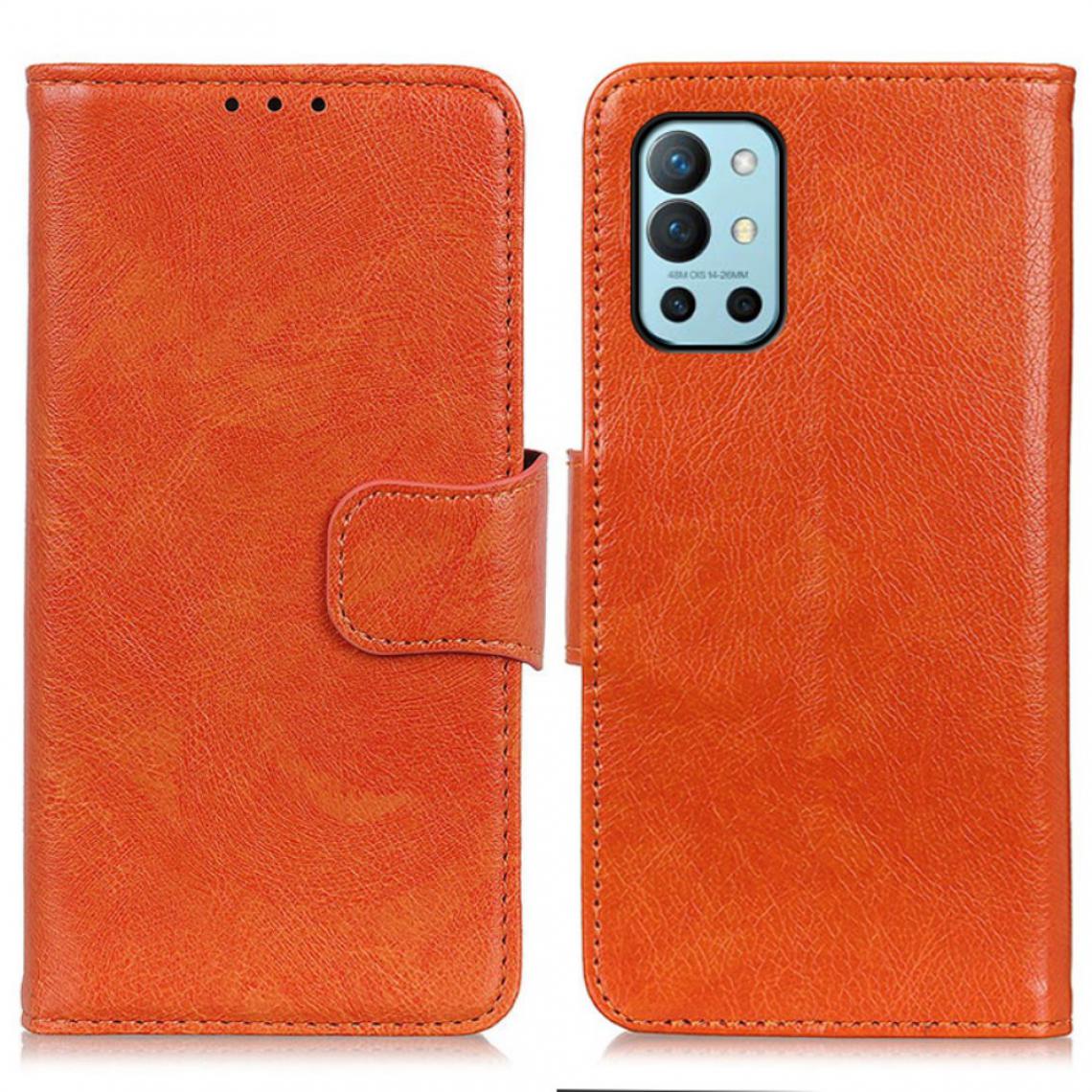 Other - Etui en PU Texture Nappa orange pour votre OnePlus 9R - Coque, étui smartphone
